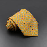 Gravata Micro Figuras Amarelo Sparka